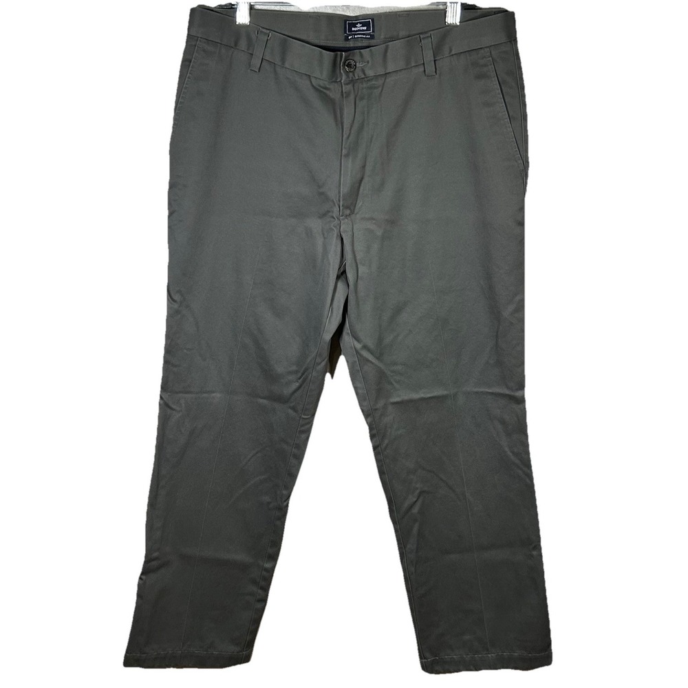 Dockers D2 Straight Fit Pants Men's 36x32 Dark‎ Gray Flat Front Casual Office